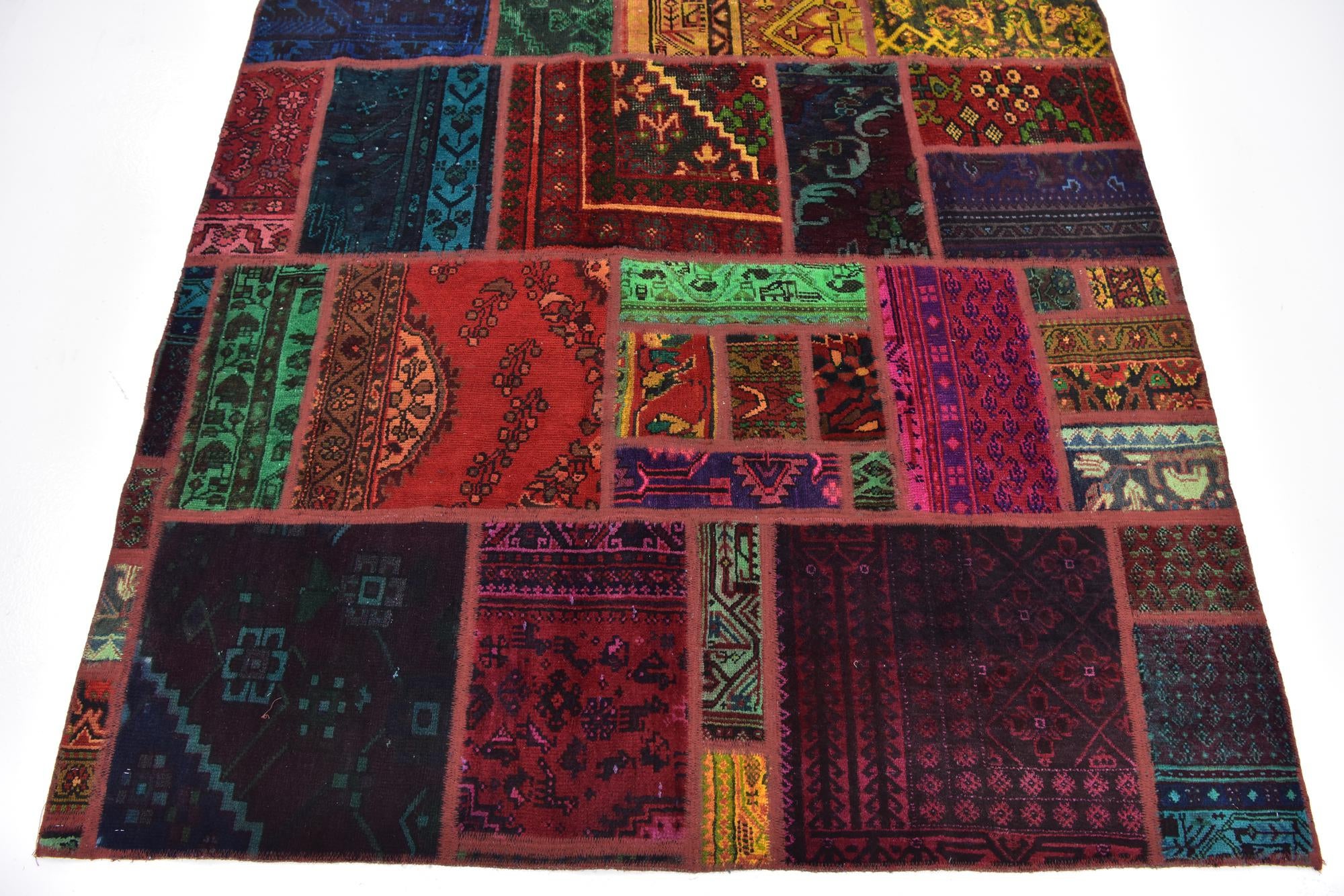 5' 7 x 7' 8 Hand Knotted Ultra Vintage Persian Wool Rug