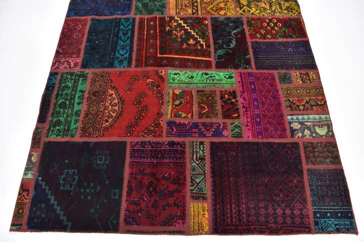 5' 7 x 7' 8 Hand Knotted Ultra Vintage Persian Wool Rug