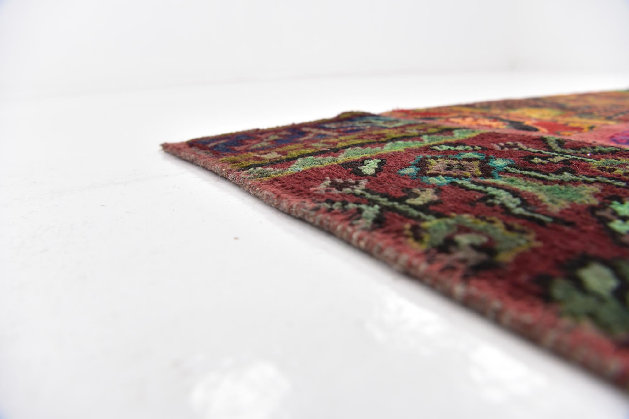 5' 7 x 7' 8 Hand Knotted Ultra Vintage Persian Wool Rug