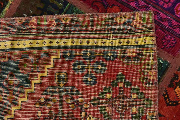 5' 9 x 7' 9 Hand Knotted Ultra Vintage Persian Wool Rug