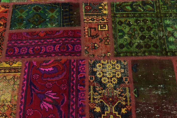 5' 9 x 7' 9 Hand Knotted Ultra Vintage Persian Wool Rug