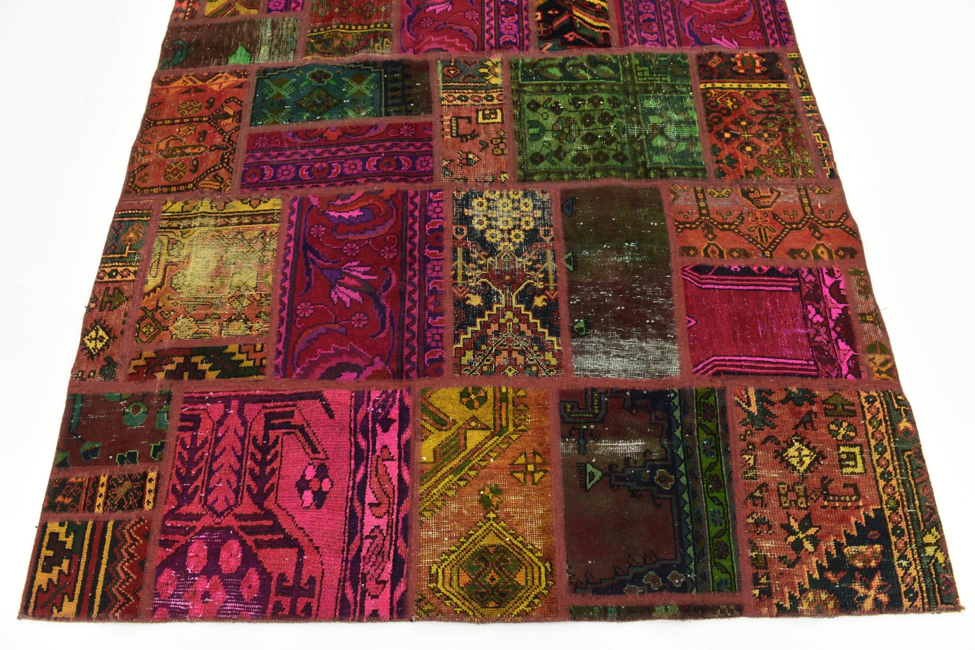5' 9 x 7' 9 Hand Knotted Ultra Vintage Persian Wool Rug