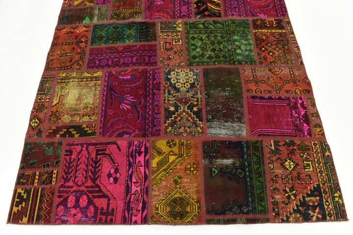 5' 9 x 7' 9 Hand Knotted Ultra Vintage Persian Wool Rug