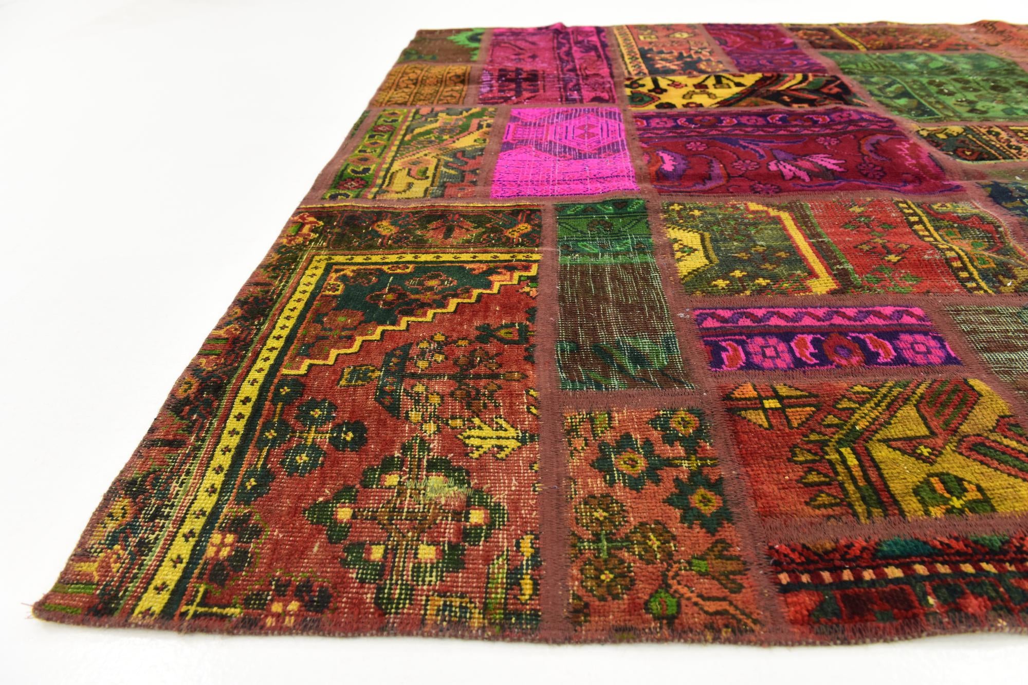 5' 9 x 7' 9 Hand Knotted Ultra Vintage Persian Wool Rug