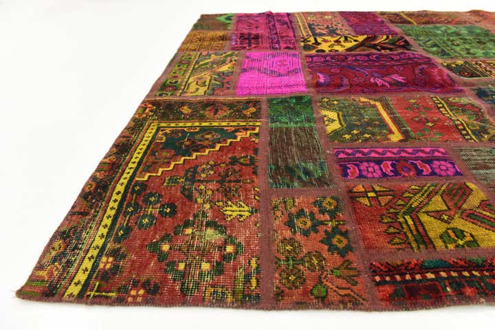 5' 9 x 7' 9 Hand Knotted Ultra Vintage Persian Wool Rug