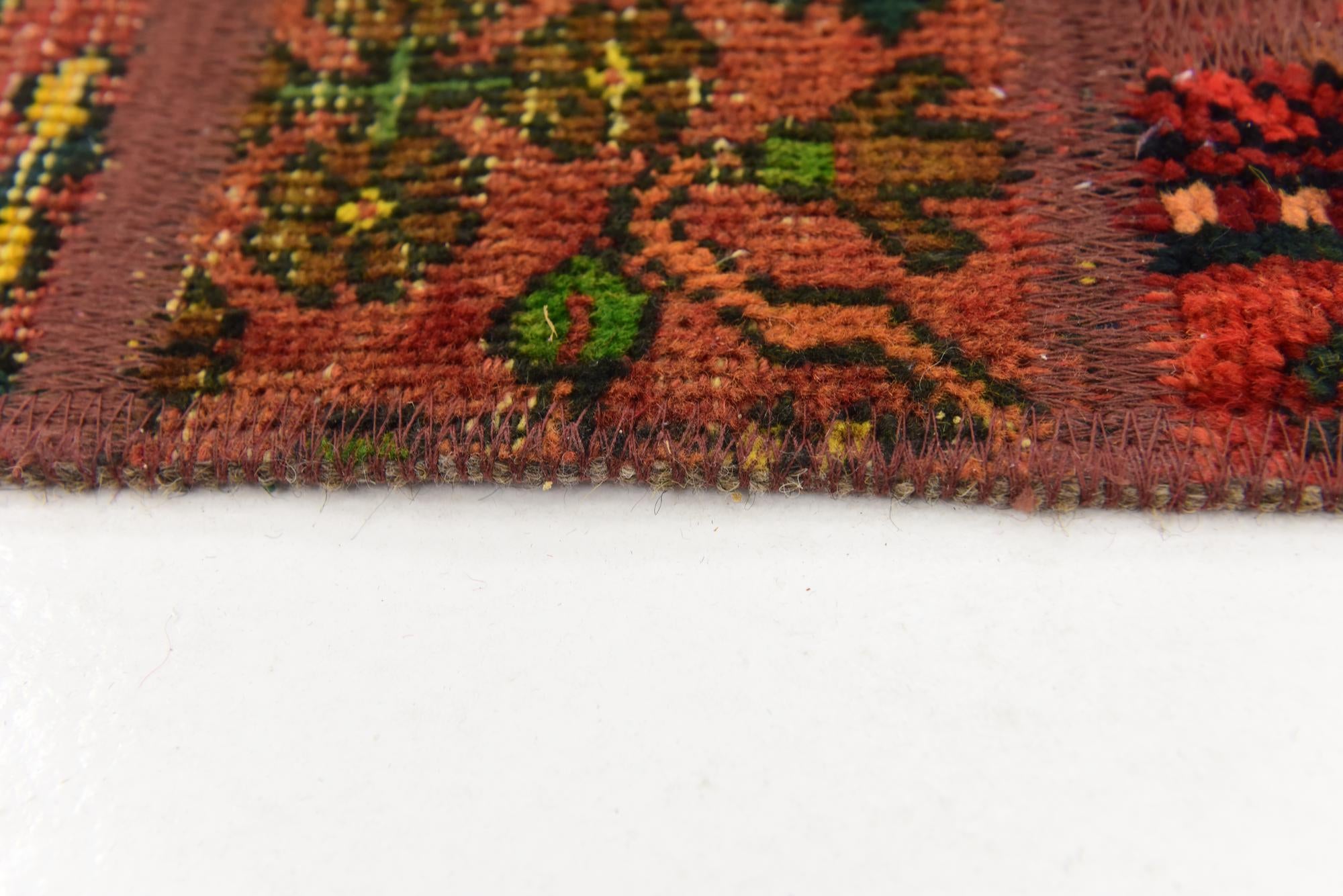 5' 9 x 7' 9 Hand Knotted Ultra Vintage Persian Wool Rug