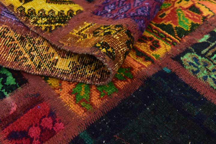 6' x 7' 6 Hand Knotted Ultra Vintage Persian Wool Rug