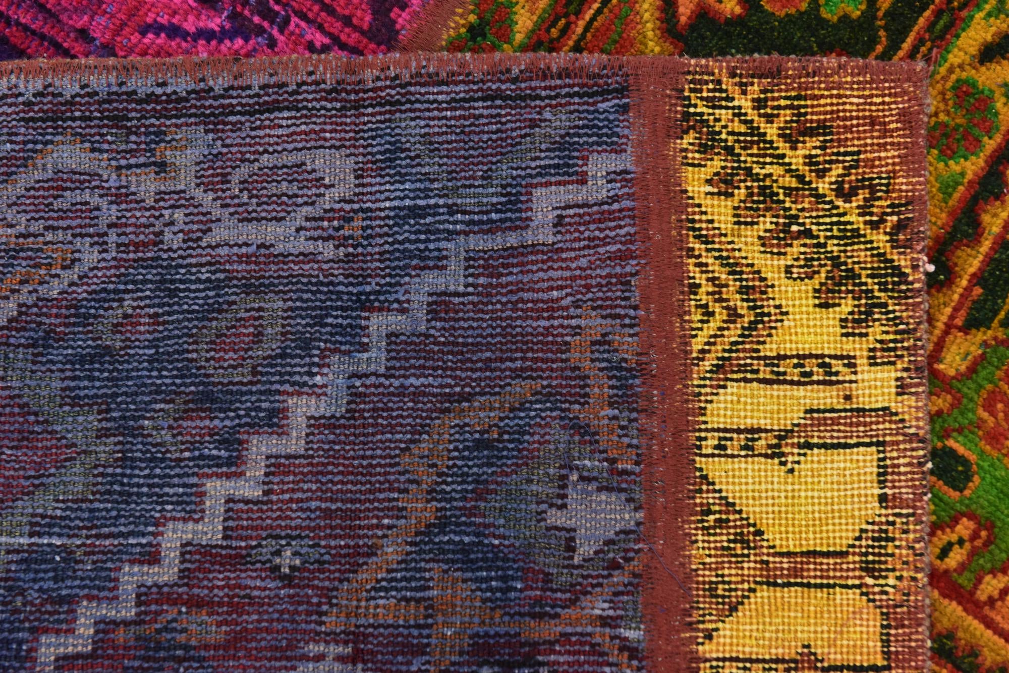 6' x 7' 6 Hand Knotted Ultra Vintage Persian Wool Rug
