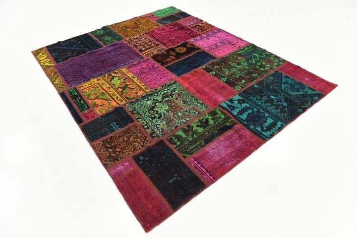 6' x 7' 6 Hand Knotted Ultra Vintage Persian Wool Rug