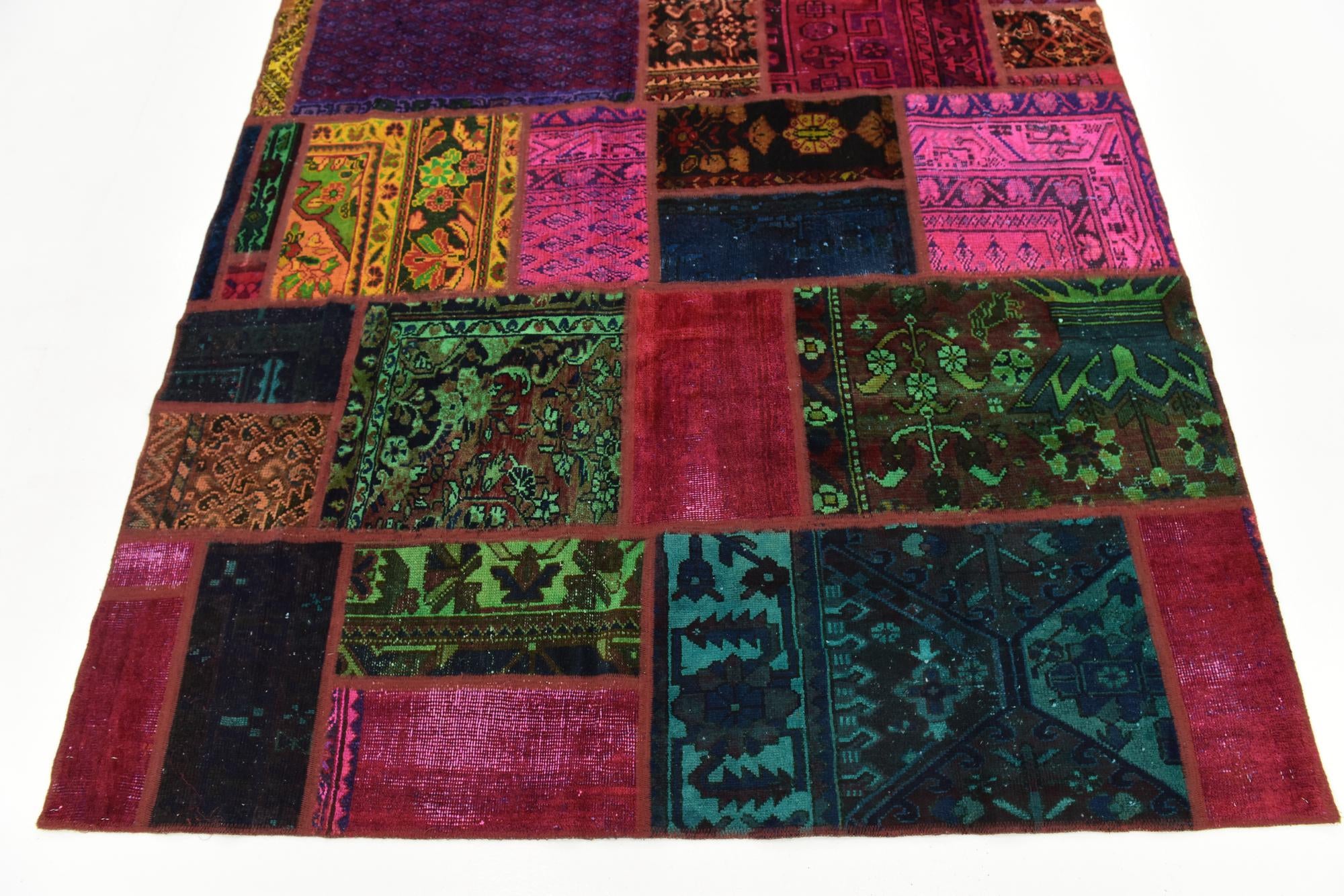 6' x 7' 6 Hand Knotted Ultra Vintage Persian Wool Rug