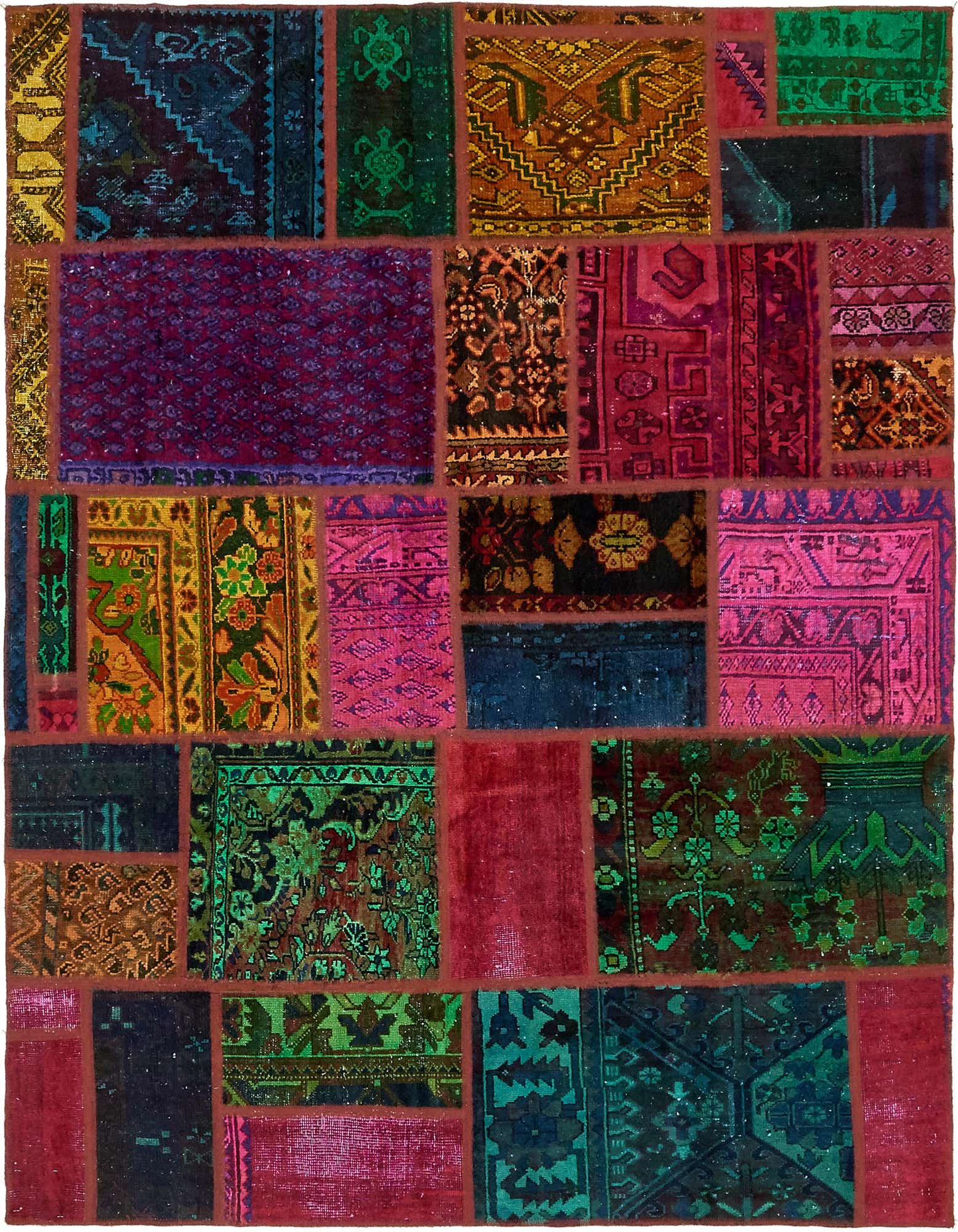 Primary image 6' x 7' 6  Hand Knotted Ultra Vintage Persian Wool Rug