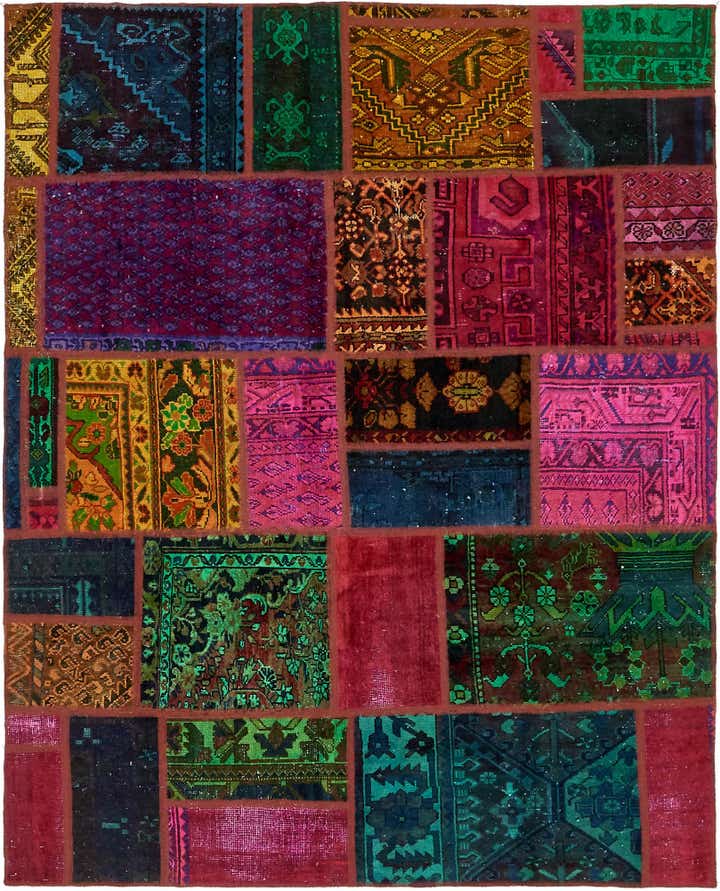 6' x 7' 6 Hand Knotted Ultra Vintage Persian Wool Rug