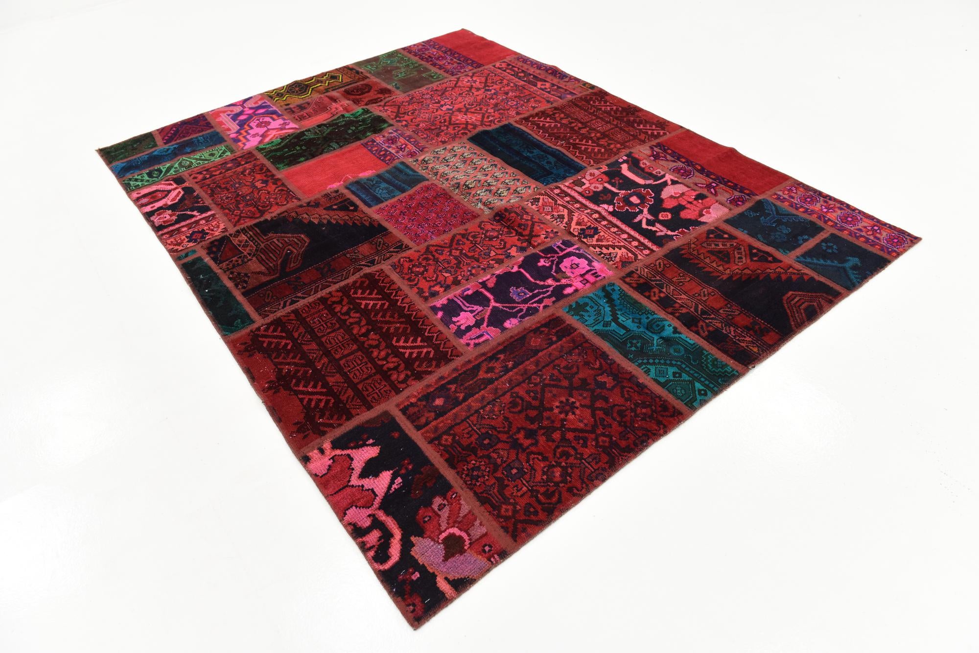 5' 9 x 7' 7 Hand Knotted Ultra Vintage Persian Wool Rug