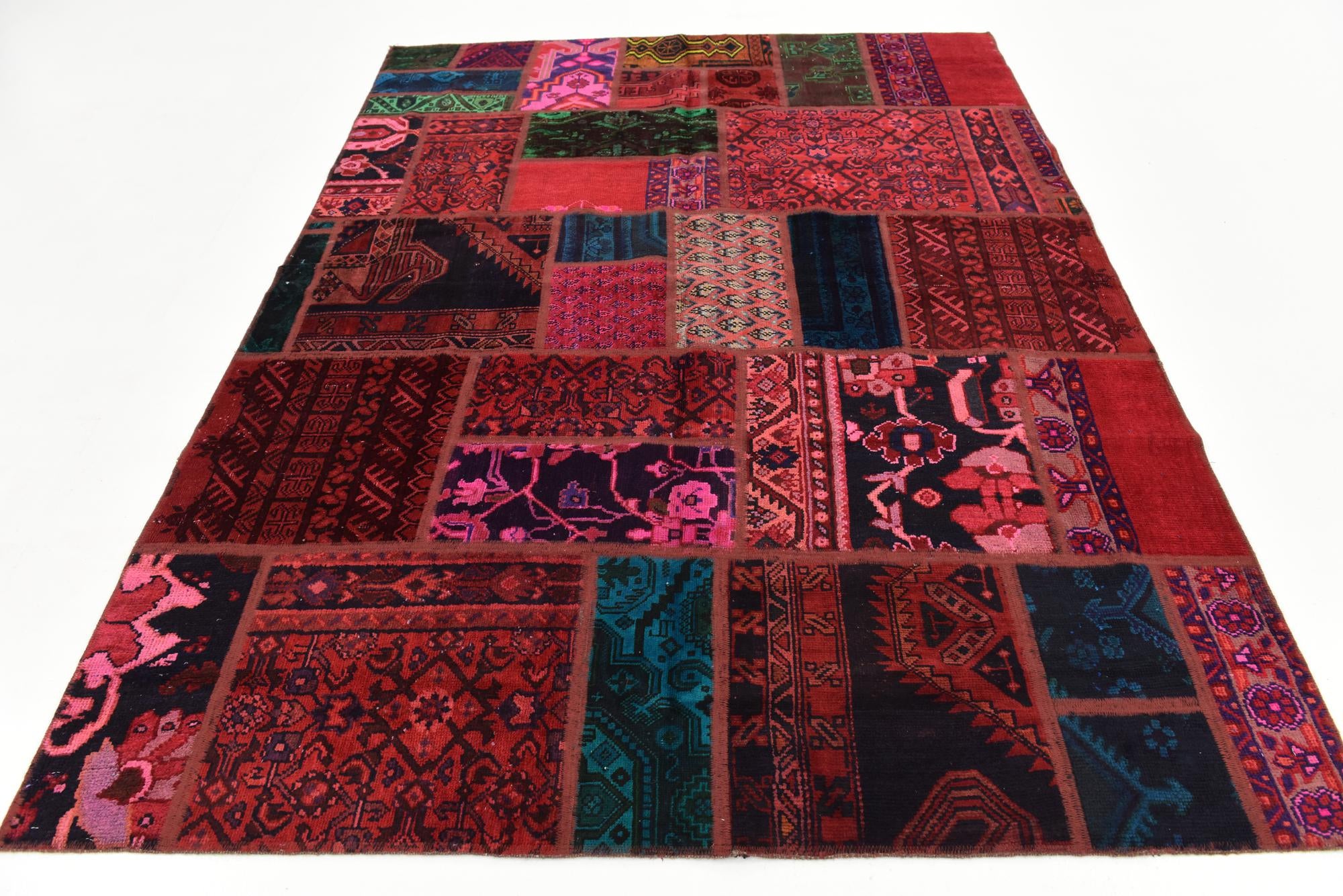 5' 9 x 7' 7 Hand Knotted Ultra Vintage Persian Wool Rug