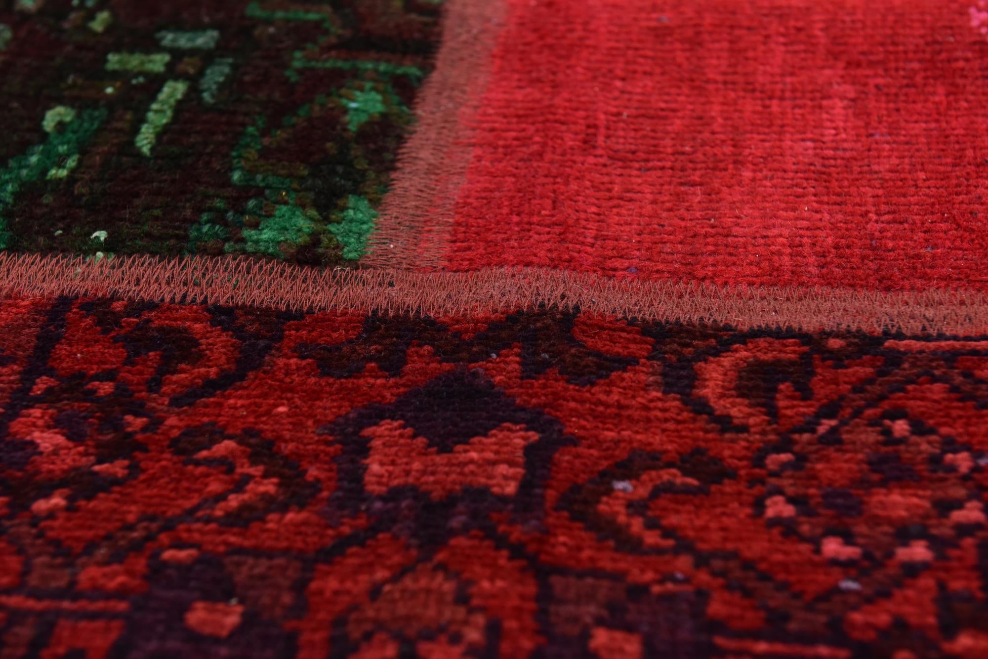 5' 9 x 7' 7 Hand Knotted Ultra Vintage Persian Wool Rug