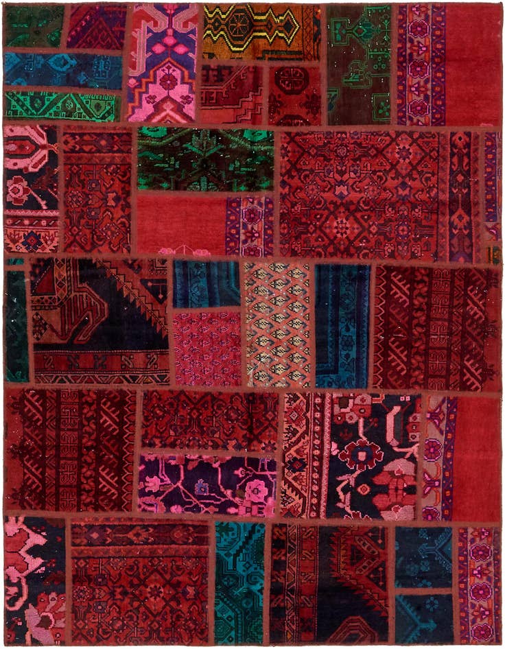 Detail image of 5' 9 x 7' 7 Hand Knotted Ultra Vintage Persian Wool Rug