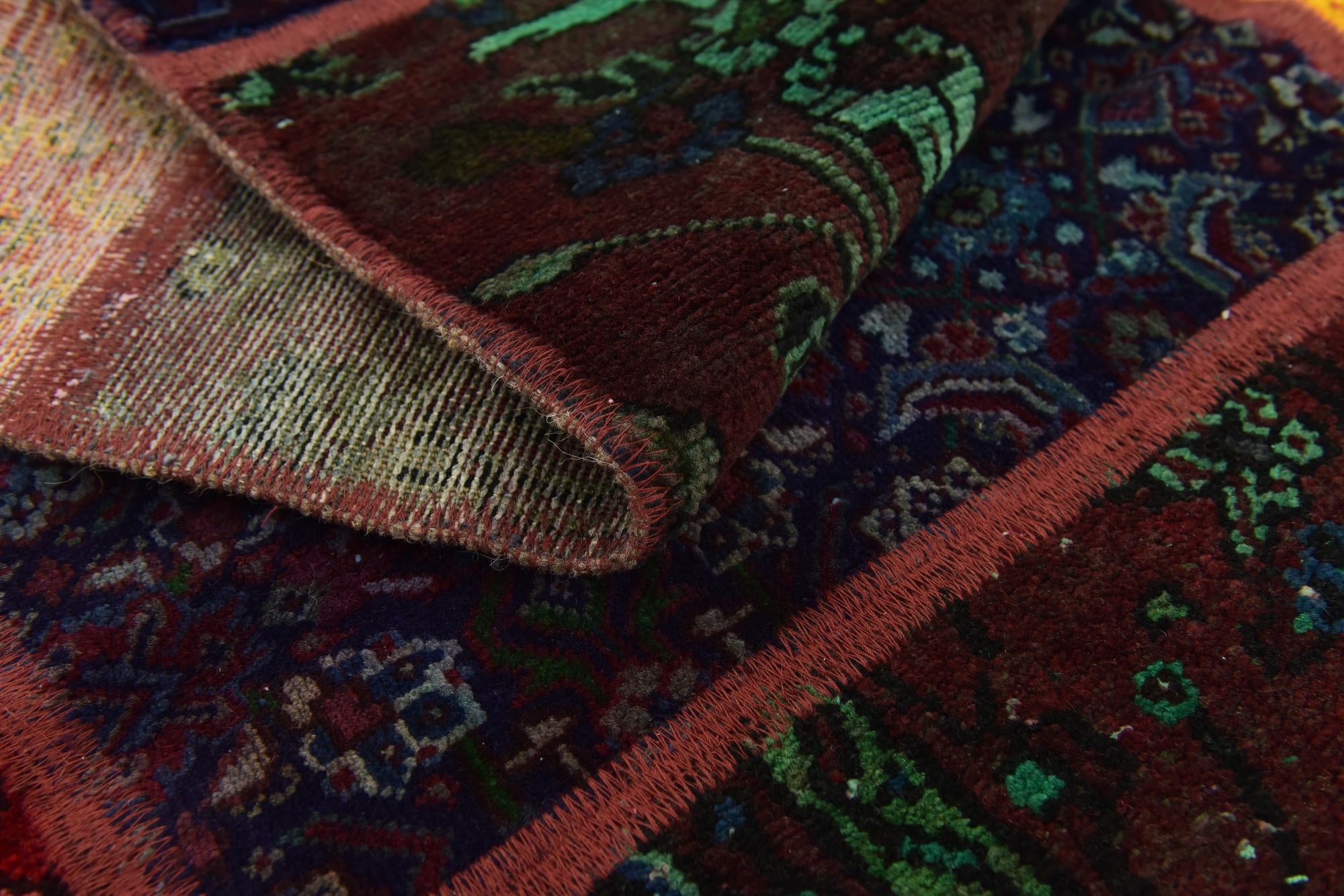 6' x 7' 6 Hand Knotted Ultra Vintage Persian Wool Rug