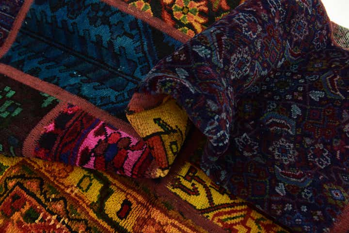 6' x 7' 6 Hand Knotted Ultra Vintage Persian Wool Rug