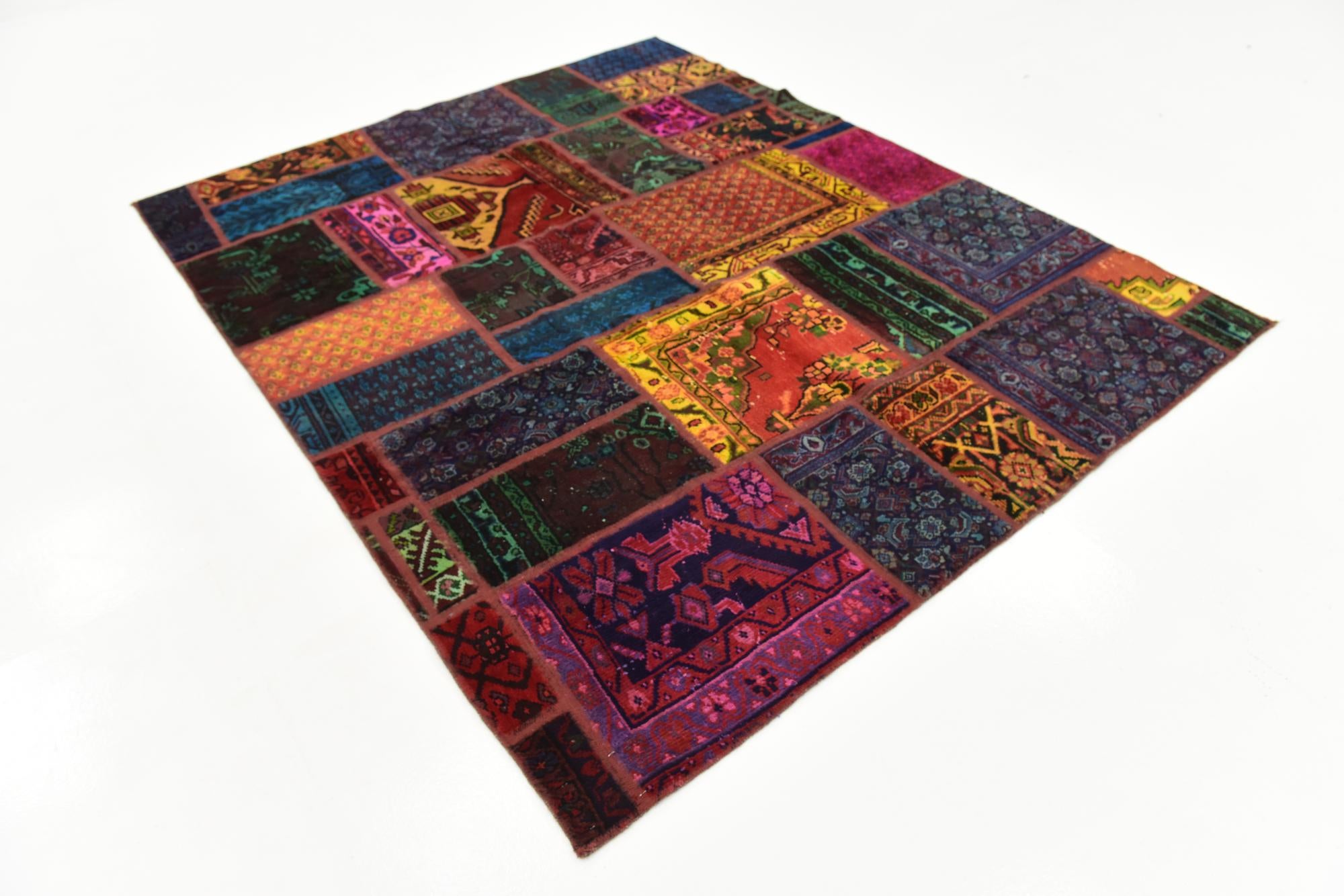 6' x 7' 6 Hand Knotted Ultra Vintage Persian Wool Rug