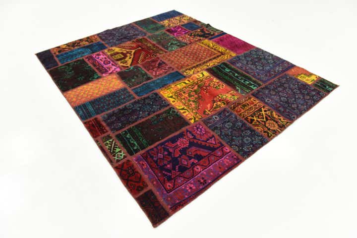 6' x 7' 6 Hand Knotted Ultra Vintage Persian Wool Rug