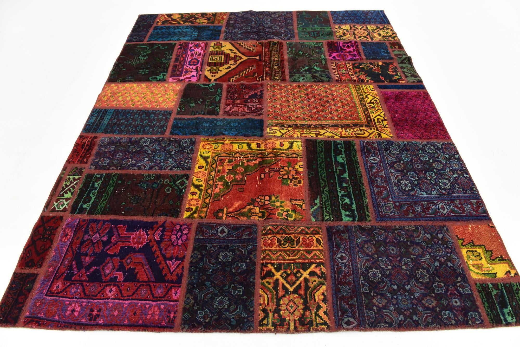 6' x 7' 6 Hand Knotted Ultra Vintage Persian Wool Rug