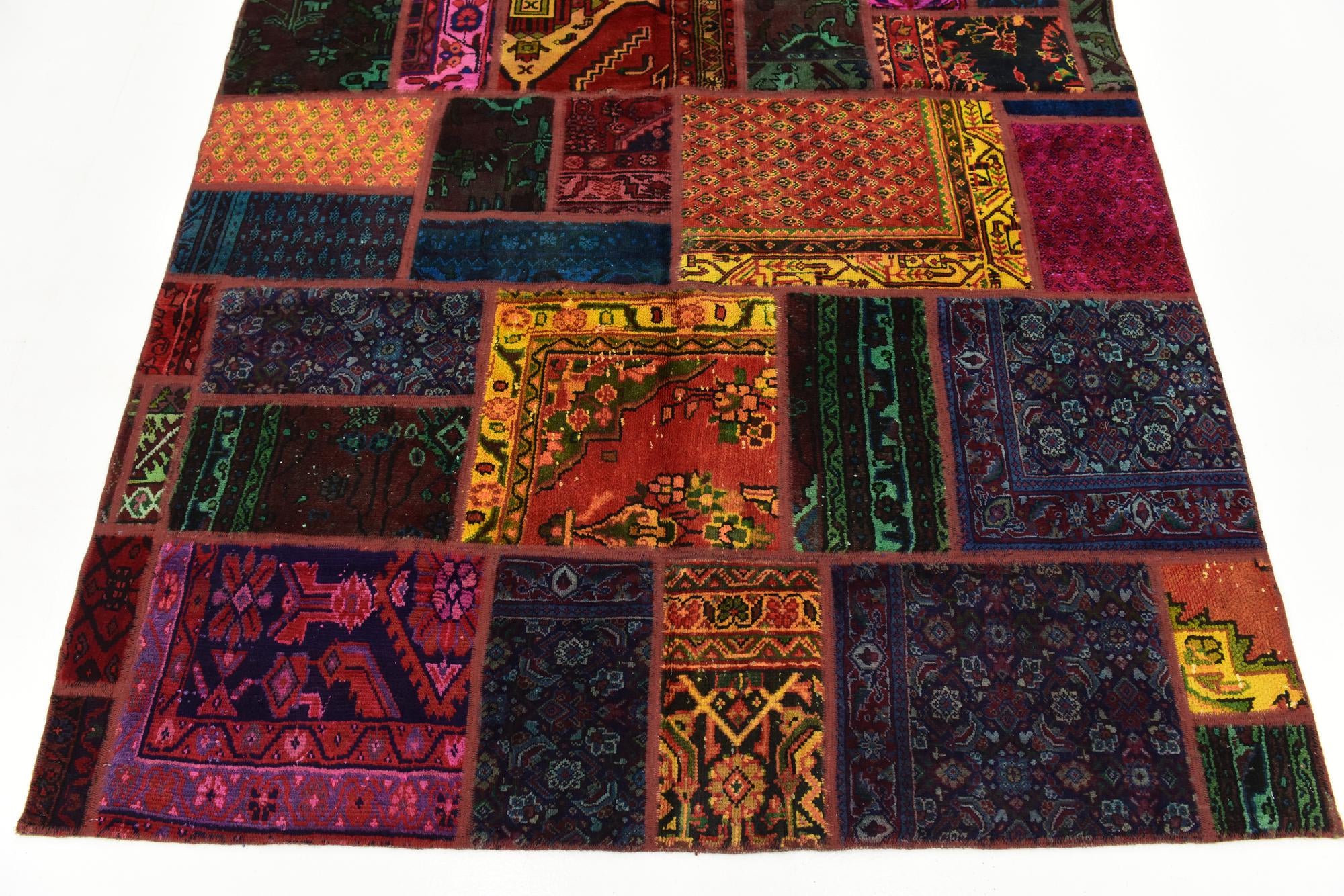 6' x 7' 6 Hand Knotted Ultra Vintage Persian Wool Rug