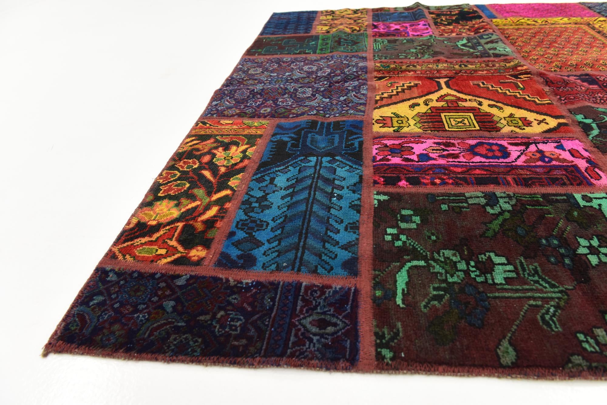 6' x 7' 6 Hand Knotted Ultra Vintage Persian Wool Rug