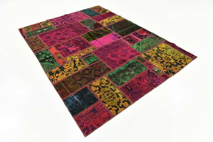 5' 7 x 7' 6 Hand Knotted Ultra Vintage Persian Wool Rug