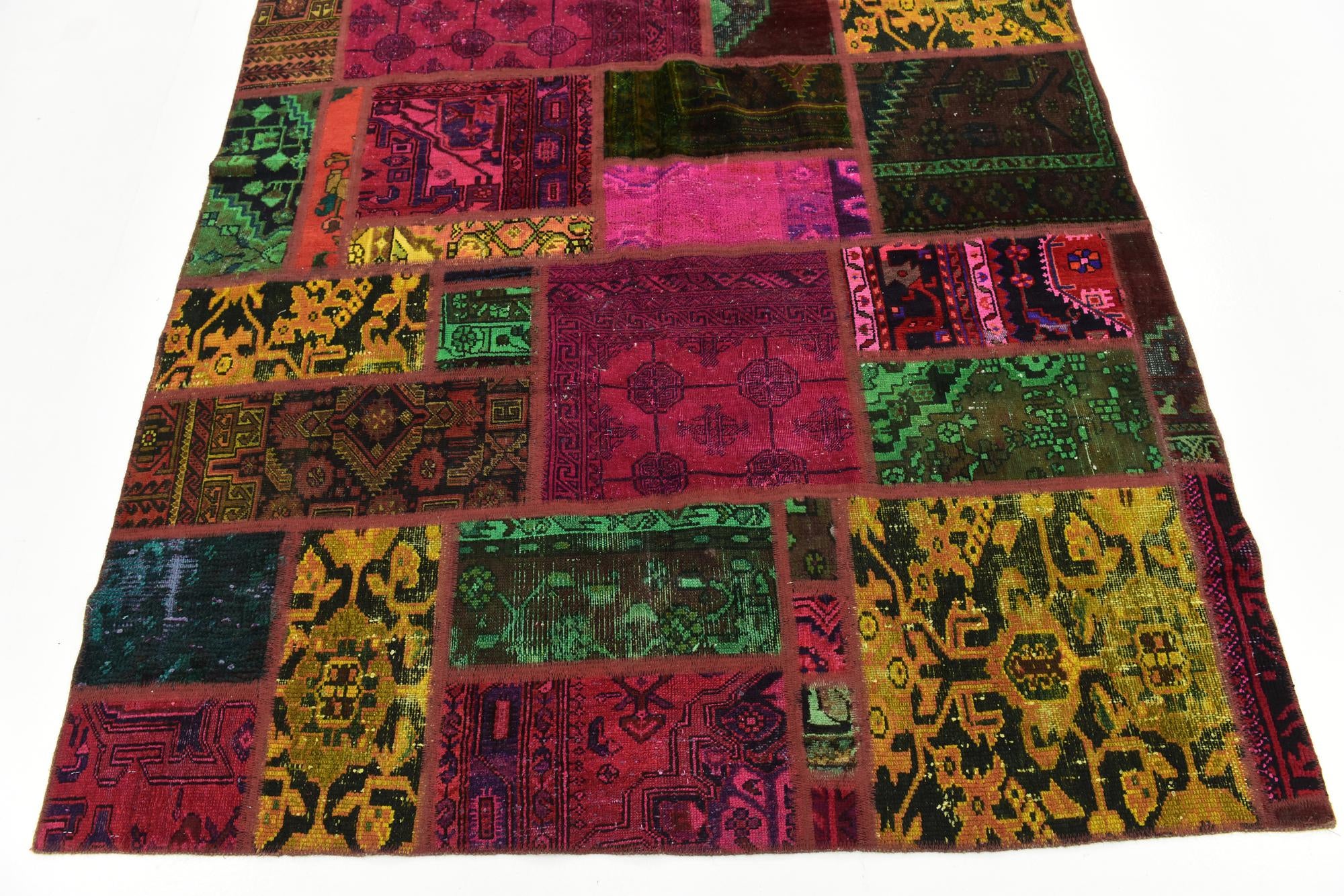 5' 7 x 7' 6 Hand Knotted Ultra Vintage Persian Wool Rug