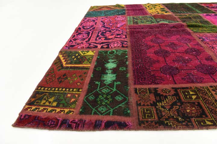 5' 7 x 7' 6 Hand Knotted Ultra Vintage Persian Wool Rug