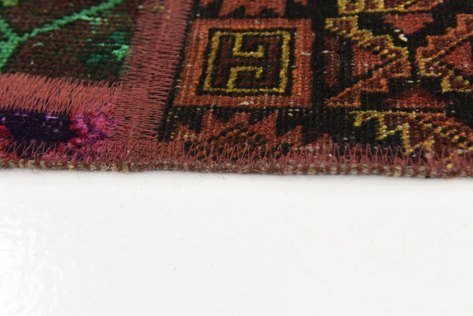 5' 7 x 7' 6 Hand Knotted Ultra Vintage Persian Wool Rug