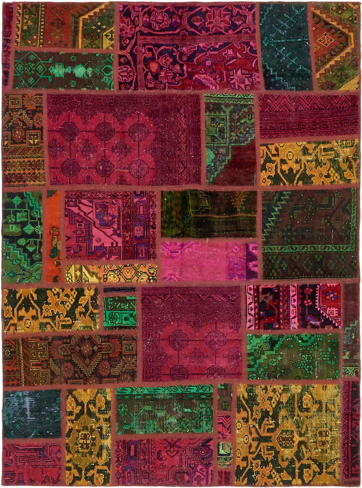 5' 7 x 7' 6 Hand Knotted Ultra Vintage Persian Wool Rug