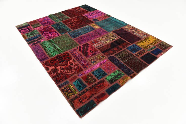 Detail image of 5' 8 x 7' 6 Hand Knotted Ultra Vintage Persian Wool Rug