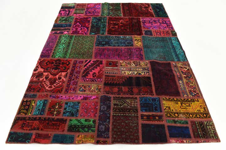 5' 8 x 7' 6 Hand Knotted Ultra Vintage Persian Wool Rug