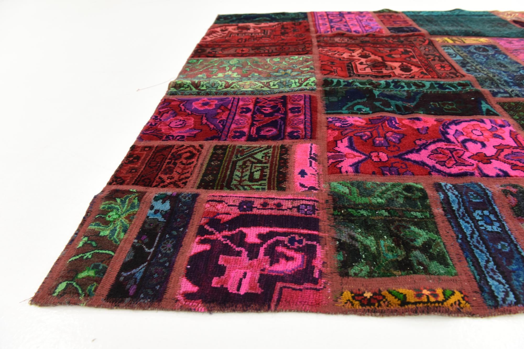5' 8 x 7' 6 Hand Knotted Ultra Vintage Persian Wool Rug