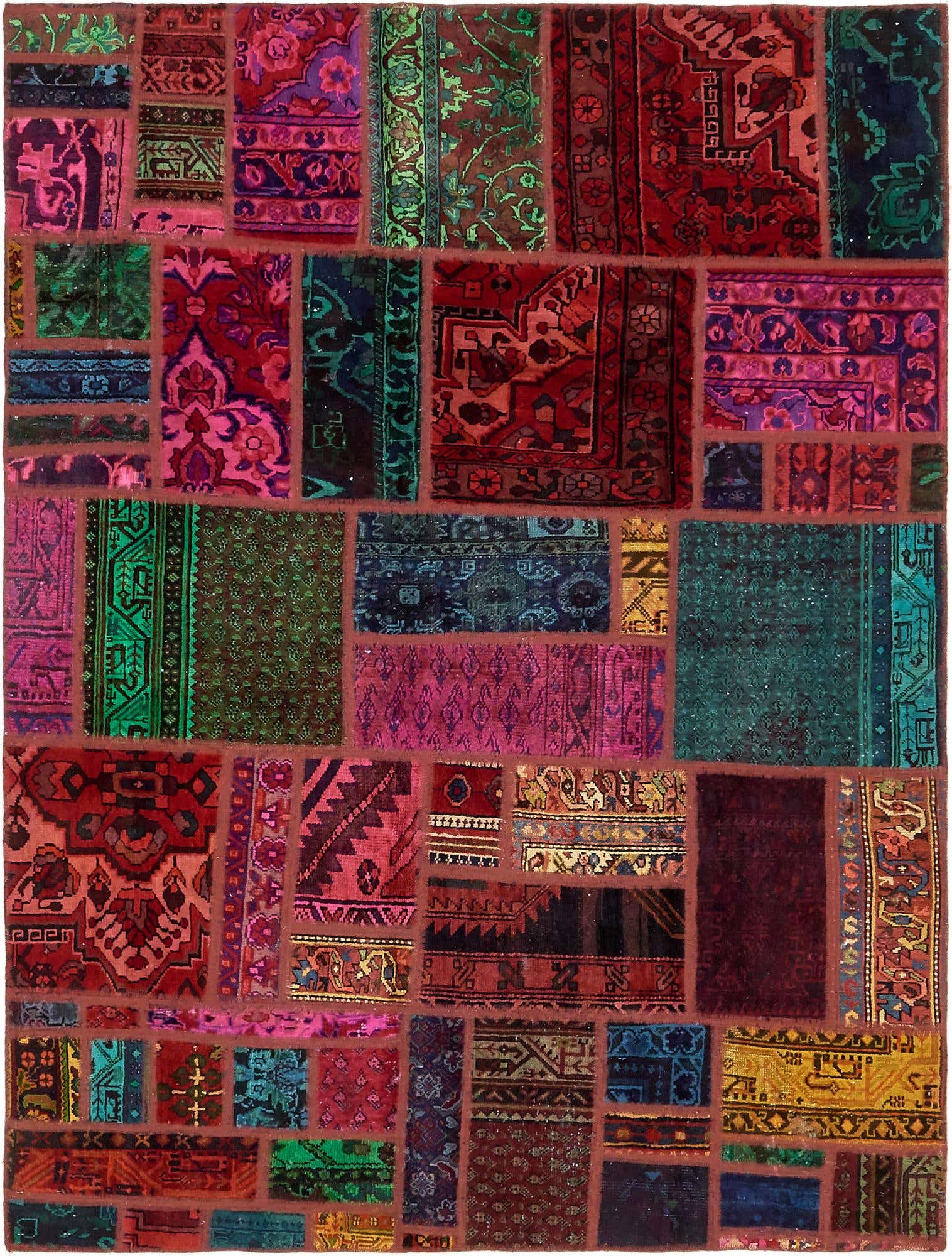 5' 8 x 7' 6 Hand Knotted Ultra Vintage Persian Wool Rug