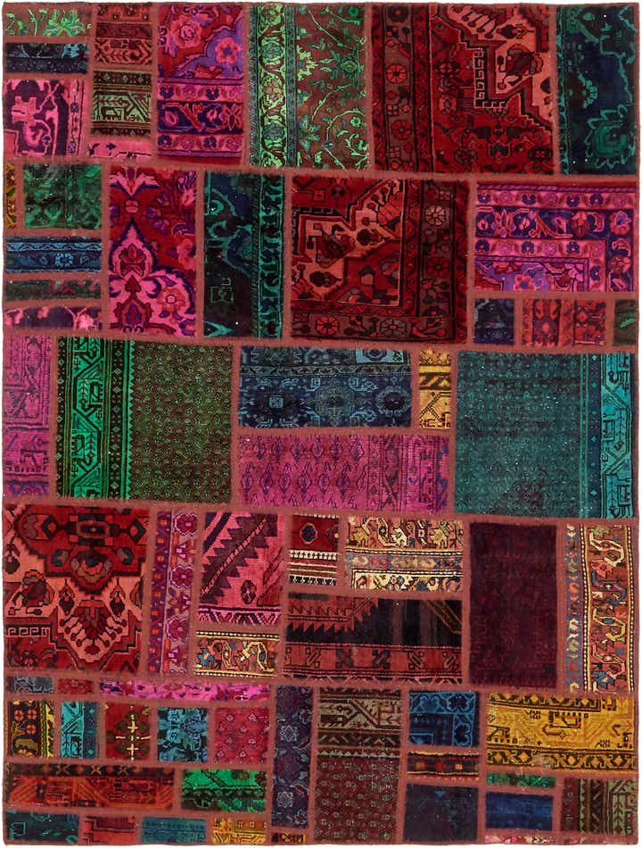 5' 8 x 7' 6 Hand Knotted Ultra Vintage Persian Wool Rug