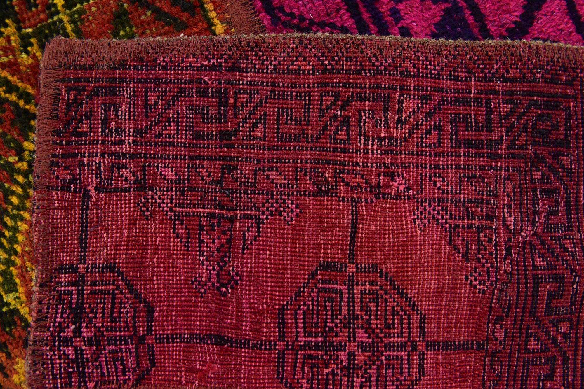 5' 10 x 7' 5 Hand Knotted Ultra Vintage Persian Wool Rug