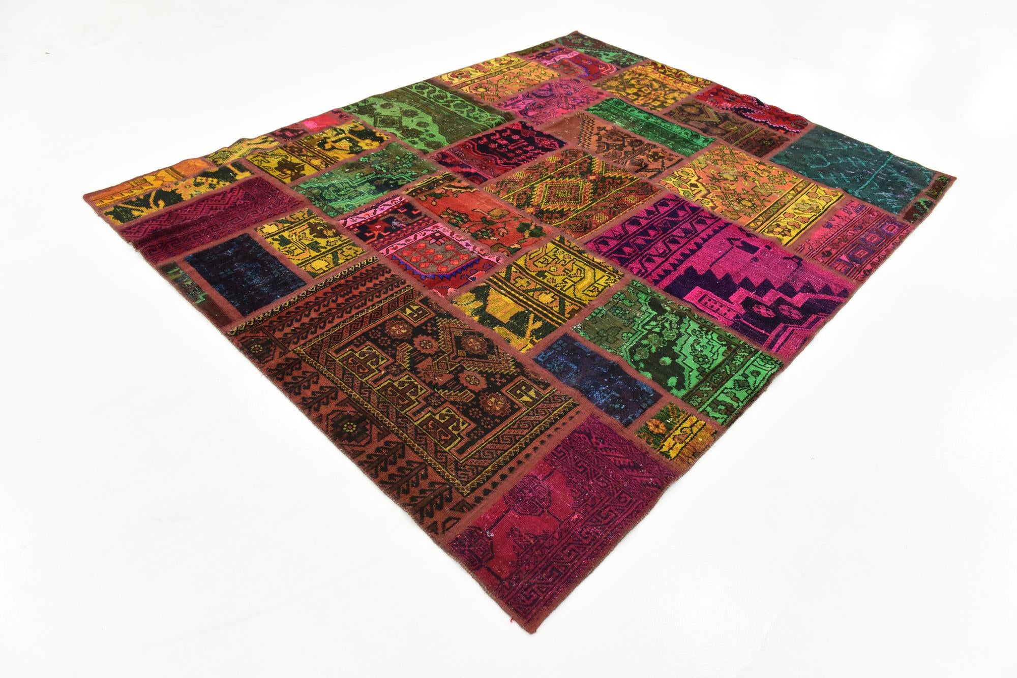 5' 10 x 7' 5 Hand Knotted Ultra Vintage Persian Wool Rug