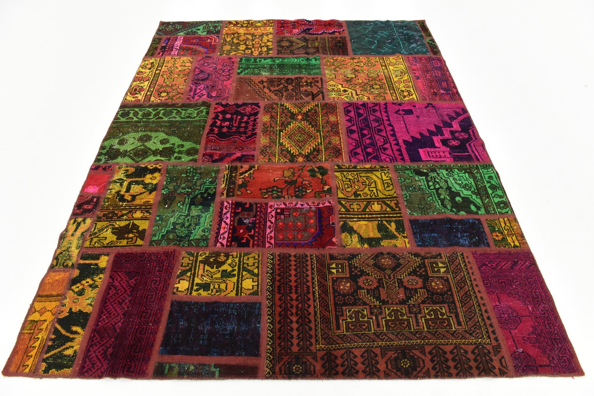 5' 10 x 7' 5 Hand Knotted Ultra Vintage Persian Wool Rug