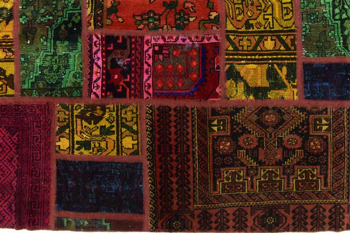 5' 10 x 7' 5 Hand Knotted Ultra Vintage Persian Wool Rug