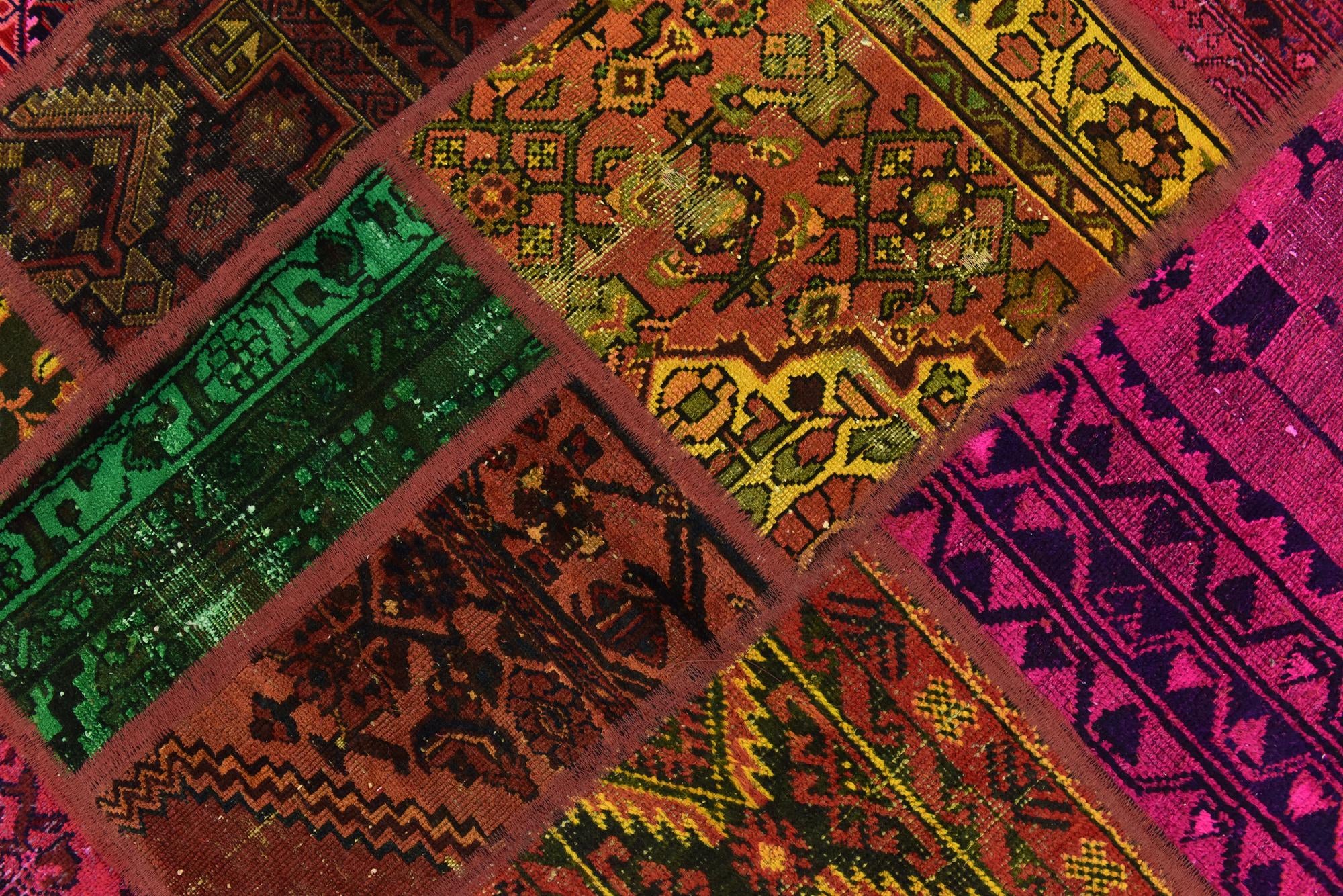 5' 10 x 7' 5 Hand Knotted Ultra Vintage Persian Wool Rug