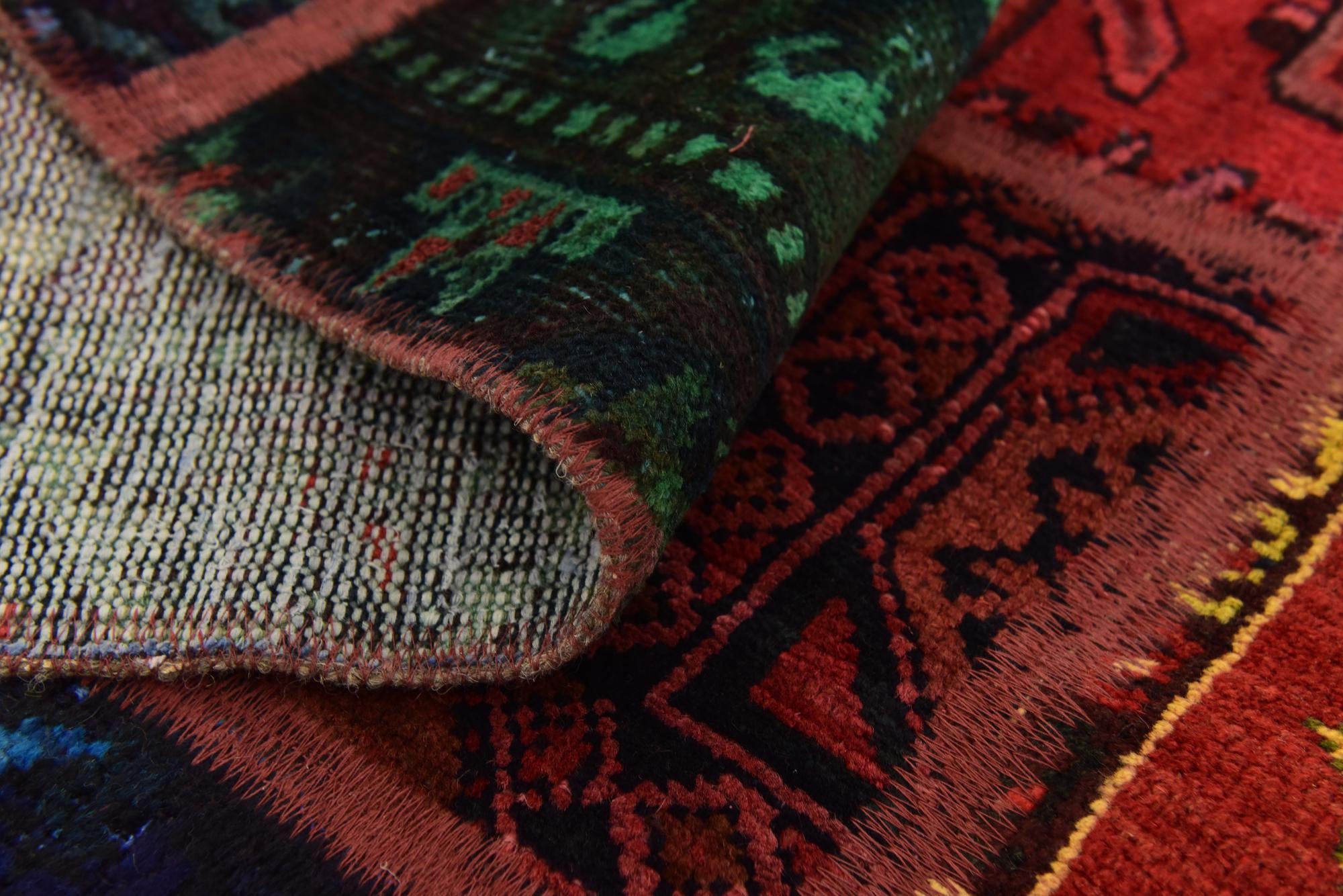 5' 8 x 7' 6 Hand Knotted Ultra Vintage Persian Wool Rug