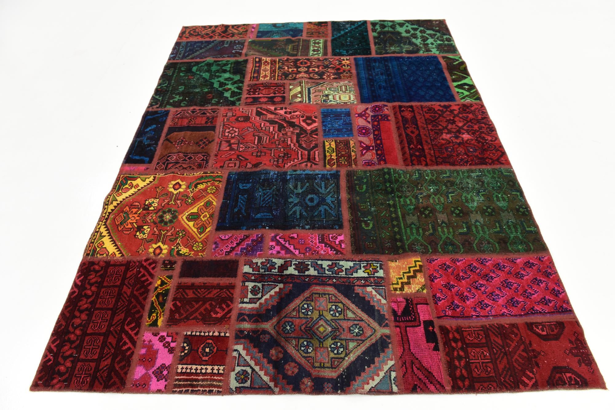 5' 8 x 7' 6 Hand Knotted Ultra Vintage Persian Wool Rug