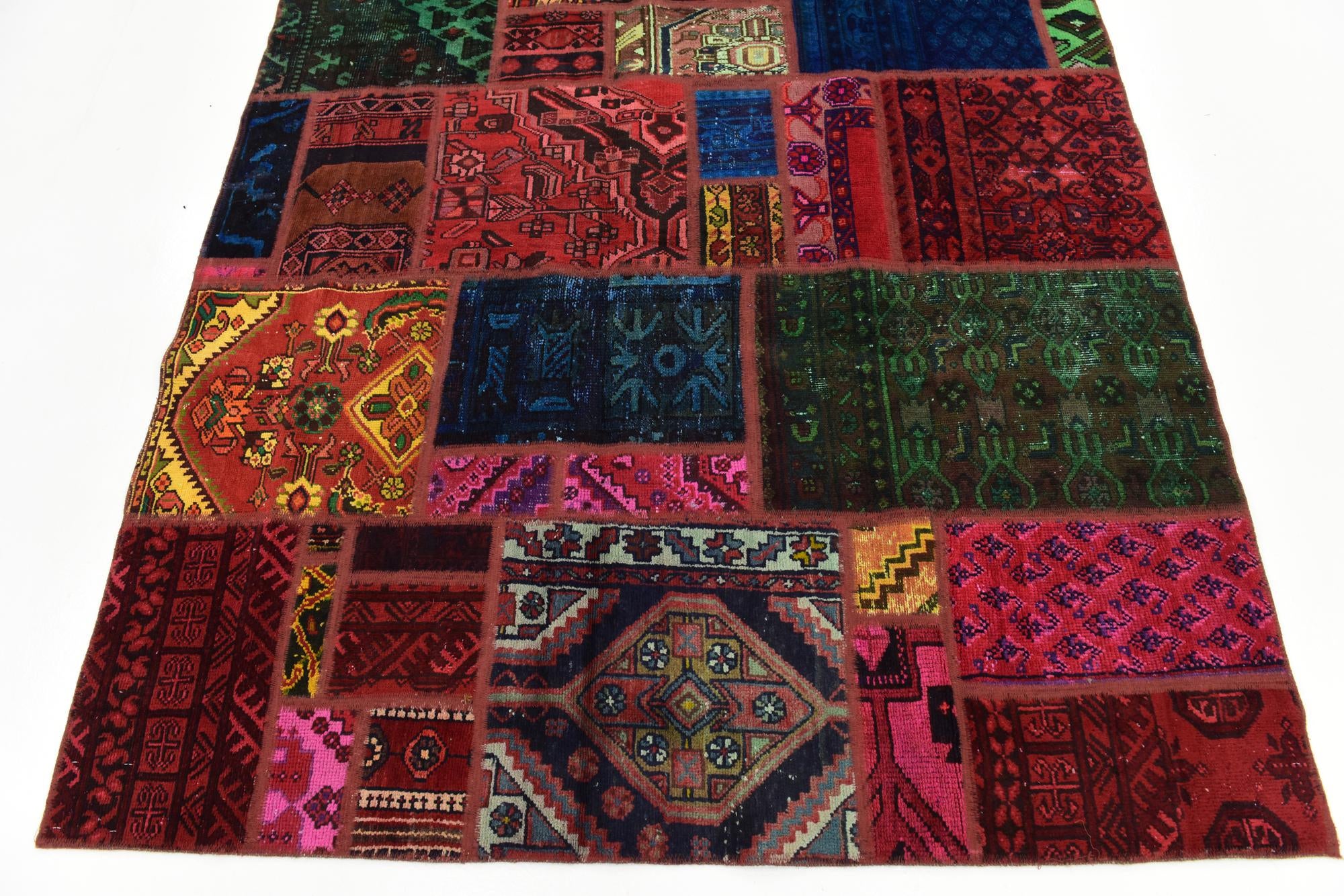 5' 8 x 7' 6 Hand Knotted Ultra Vintage Persian Wool Rug