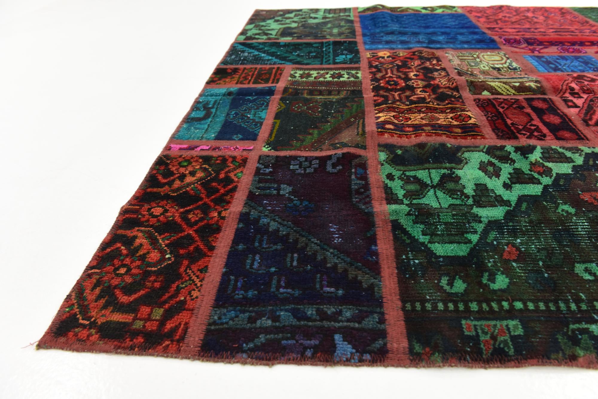 5' 8 x 7' 6 Hand Knotted Ultra Vintage Persian Wool Rug