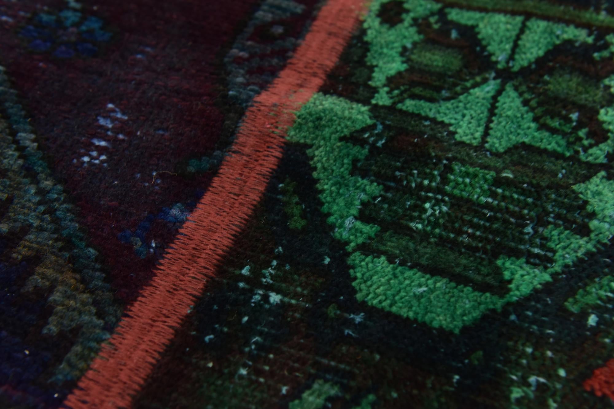 5' 8 x 7' 6 Hand Knotted Ultra Vintage Persian Wool Rug