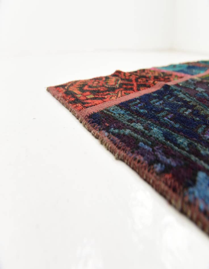 Detail image of 5' 8 x 7' 6  Hand Knotted Ultra Vintage Persian Wool Rug