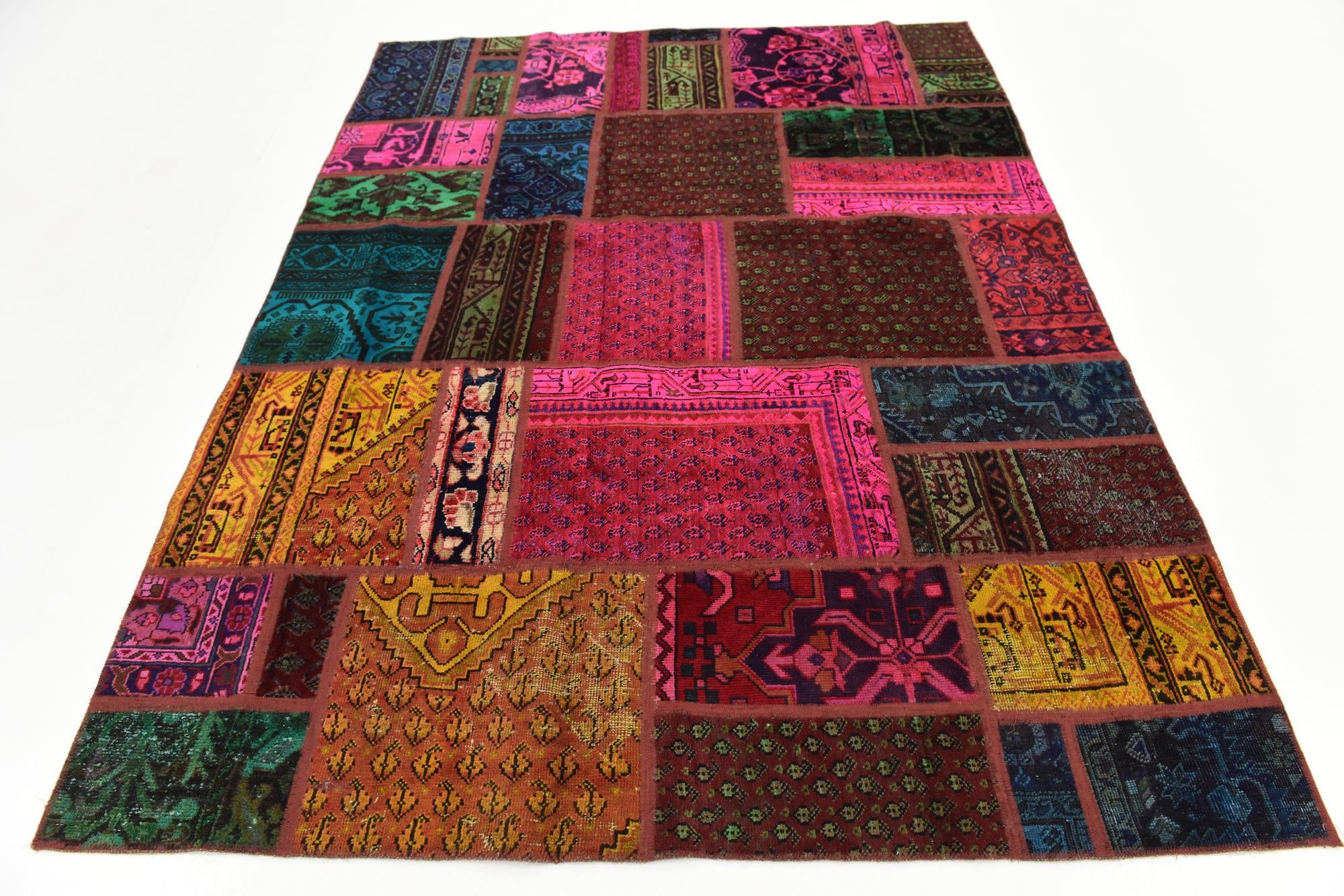 5' 10 x 7' 7 Hand Knotted Ultra Vintage Persian Wool Rug