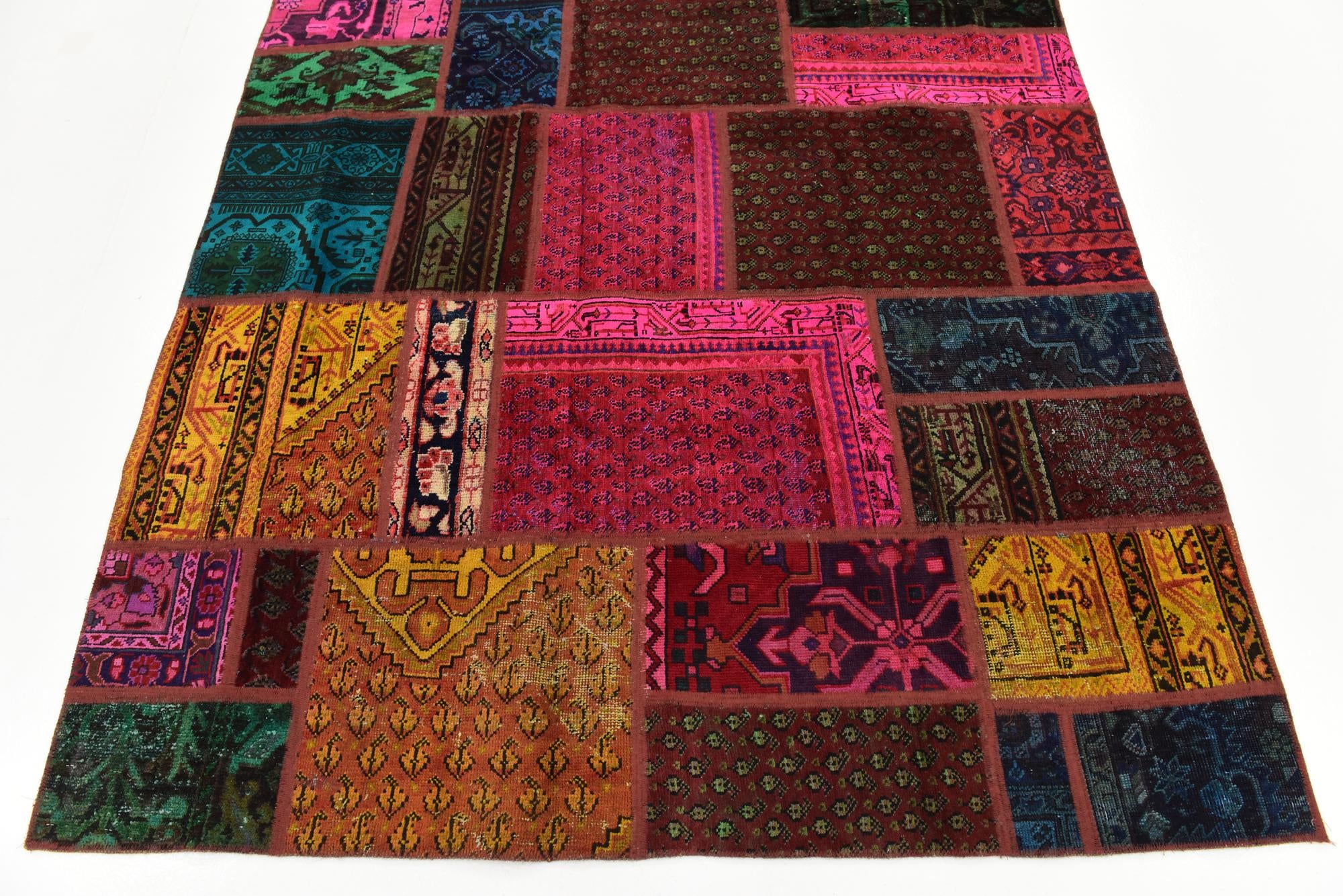 5' 10 x 7' 7 Hand Knotted Ultra Vintage Persian Wool Rug